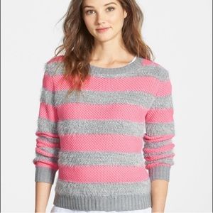 Blossom & Clover Striped Eyelash Sweater Small